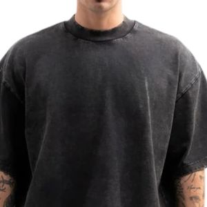 เสื้อยืดคอตตอนโอเวอร์ไซส์ผู้ชาย ทรงหลวม แขนสั้น สไตล์สตรีทแวร์ เสื้อยืดลำลองใส่ได้ทุกวัน ขายส่งจากผู้ผลิตและผู้จัดจำหน่าย - Product Image 3