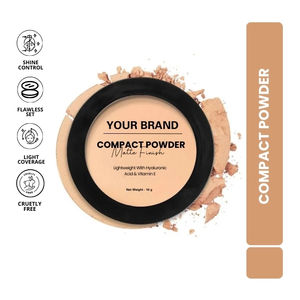 Cosmétiques en gros, poudre de maquillage pour le visage, poudre pressée mate longue durée, compacte - Product Image 1