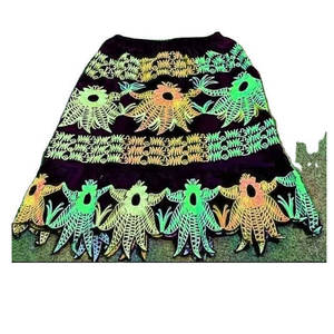 New Unique Style Custom Polynesian Embroidered <b>Women</b> Pleated Skirts High Quality Micronesian Island Wear Customize <b>Work</b> Skirts - Product Image 5