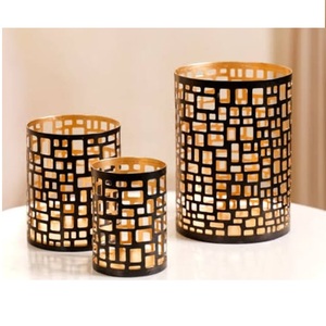 Porte-bougie design noir de qualité supérieure, finition élégante, nouveau modèle 2026, porte-bougie décoratif pour bougies chauffe-plat, prix de gros - Product Image 1