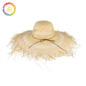 Sombrero de Paja Tejida Transpirable para Hombre, Estilo Panamá, Ligero, para Verano, Protección Solar - Product Image 1