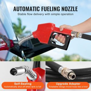 Tanque de Combustible Diésel Portátil de 48 Galones con Bomba de Transferencia Eléctrica de 12V, Caudal de 10.6 GPM, Manguera de 13.1 pies, Accesorios para Camiones - Product Image 3