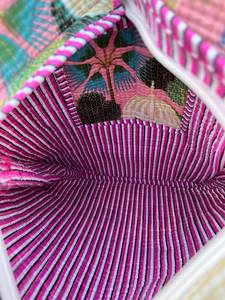 Sac fourre-tout en coton personnalisé pour femmes, couleur unie, multicolore, fermeture éclair durable, tendance, léger, plage, voyage, hiver, été - Product Image 2