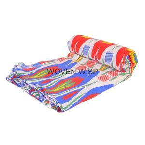 Beautiful Floral Block Print India Fabric by the Yard Floral Ekat Print Women Dress Sewing Fabric Indian Printed Textiles - Product Image 1