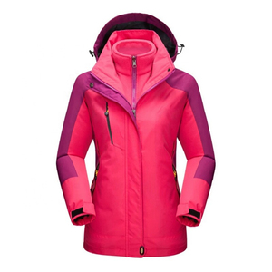 Waterproof Outdoor Jacket Men Women Fleece Inner Detachable Hood Windproof Winter Ski Hiking Coat Wholesale OEM - Product Image 2
