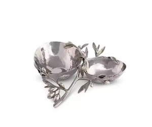 Cuenco Metálico para Frutos Secos, Soporte para Aperitivos, Plato Decorativo para Servir, Uso en Mesa de Comedor - Product Image 5