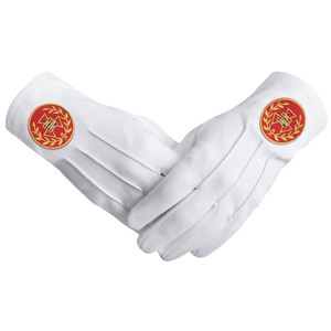Gants de cérémonie maçonniques pour hommes, 100 % coton, pour usage quotidien professionnel, confortables et compatibles avec les écrans tactiles, gants de franc-maçon - Product Image 5