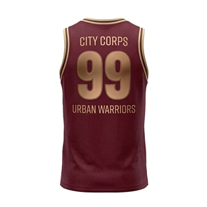 Camiseta de baloncesto sin mangas de malla transpirable personalizada para hombre, último diseño de uniforme de baloncesto para equipo. - Product Image 4