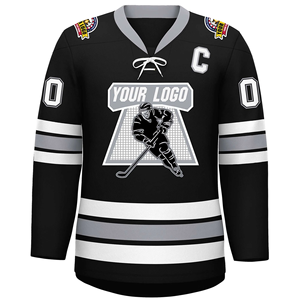 Maillot de hockey sur glace personnalisé en sublimation, imprimé en couleur, vente en gros, maillot de hockey sur glace personnalisé professionnel imprimé en sublimation pour unisexe, 100% polyester - Product Image 4