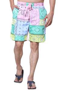 Shorts de Playa para Hombre, Estampados, Ecológicos, de Algodón, Talla Grande, con Logotipo Frontal, para Vacaciones en la Playa - Product Image 4