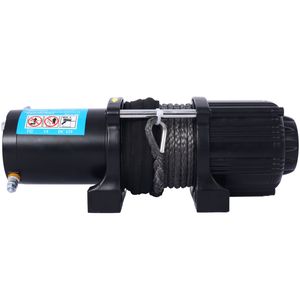 กว้านไฟฟ้าสำหรับรถ ATV/UTV ขนาด 3500 ปอนด์ พร้อมเชือกสังเคราะห์กันน้ำ 12V สำหรับรถพ่วง มีตัวเลือกแบบใช้สายและไร้สาย - Product Image 3
