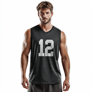 Camisetas sin Mangas Personalizadas de Secado Rápido con Diseño Personalizado, Camisetas Deportivas para Hombre, Chaleco de Entrenamiento sin Costuras con Estampado por Transferencia de Calor - Product Image 5