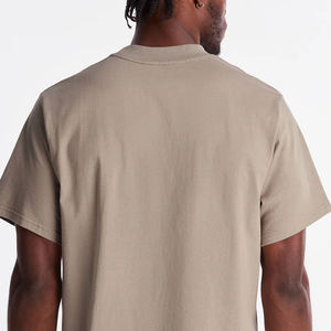 เสื้อยืดทรงบ็อกซี่ผ้าฝ้าย 100% หนานุ่ม สไตล์วินเทจ สีพื้น / รับออกแบบโลโก้ สำหรับผู้ซื้อจำนวนมาก สวมใส่สบายและทันสมัย - Product Image 5