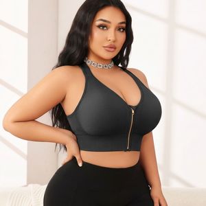 Sujetador Deportivo Ligero para Mujer, Talla Grande, con Cierre Frontal, Soporte Alto, Antideslizante, Seguro para Correr y Hacer Ejercicio - Product Image 1