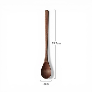 WOQI 6-Piece Wooden Rice Serving Spoon Set Heat Resistant Dishwasher & <b>Microwave</b> Safe Kitchen Utensil Protects Pans - Product Image 3