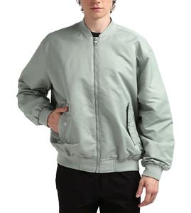 Vente en gros Blouson bombardier à fermeture éclair pour hommes personnalisé 2025 OEM Blouson bombardier d'hiver en nylon à col montant - Product Image 1