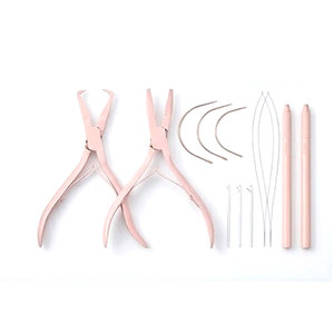 Kit d'outils professionnels pour extensions de cheveux pour salon et barbier, ensemble complet pour l'application, l'entretien et la suppression des extensions - Product Image 3