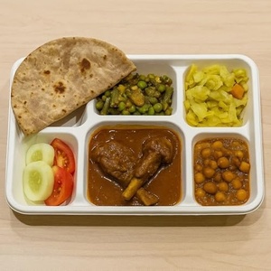 Export Quality 6 <b>Compartment</b> Meal Plates Biodegradable Divided Food Plate for Outdoor Dining and Takeaway for School <b>Lunches</b> <b>Box</b> - Product Image 3
