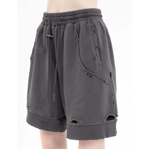 Men's Casual Fashion 2025 Summer Trendy Canvas Vintage Shorts Mid Waist <b>Elastic</b> Cross-Border Washed Retro Style - Product Image 4