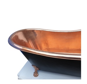Manufacturer Bulk Wholesaler Luxurious New Arrival Copper Handicrafts High Quality Handmade Copper Clawfoot <b>Bathtub</b> - Product Image 3