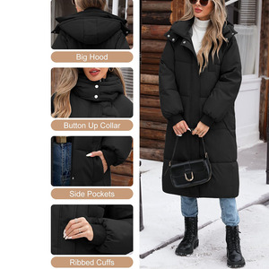 Chaquetas acolchadas de tela premium para exteriores, de buena calidad, con impresión de logotipo personalizado, transpirables, para mujer. - Product Image 4