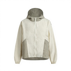 Custom ODM Men's Sporty Windbreaker <b>Jacket</b>-Zip-Up Thin Spring Nylon Varsity Style Oversized Fit Windproof & <b>Patchwork</b> Design - Product Image 1