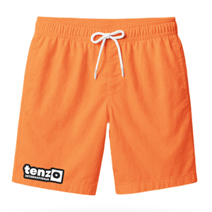 Shorts décontractés pour hommes en toile unie, séchage rapide, respirant, taille élastique, pour la salle de sport et la plage - Product Image 1