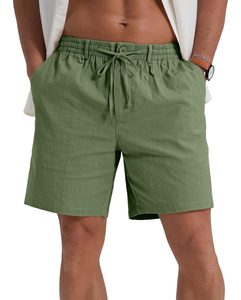 Shorts de sport athlétiques pour hommes, taille haute, avec cordon de serrage, respirants, anti-humidité, écologiques, décontractés, pour la gym et le sport - Product Image 2