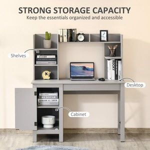 Scrivania Moderna Grigio Chiaro per un Comfort Ottimale nel Posto di Lavoro - Product Image 5