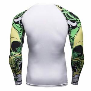 Customized Novelty Design Raglan <b>Compression</b> <b>Shirt</b> <b>Men</b> Quick Dry High Elastic Workout Clothing Bodybuilding Gym Fitness Rash - Product Image 6