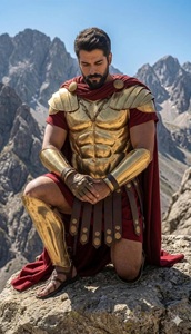 Conjunto de Armadura Espartana Completa para Hombre, Traje de Acero de Guerrero Griego, Disfraz de Gladiador, Armadura Medieval para Cosplay, Traje de Halloween Mohd - Product Image 2