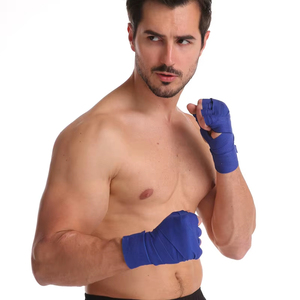 Vendas de Muñeca Profesionales para Kickboxing, Protección Duradera para las Manos en Deportes de Combate, Vendas de Boxeo de Algodón Premium - Product Image 4