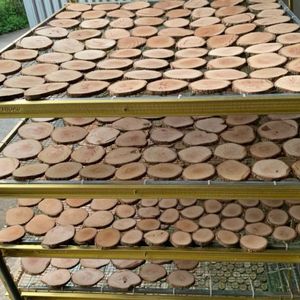 Sous-verres en bois durables, ronds, modernes et écologiques pour la vaisselle et les boissons - Product Image 4