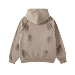 Sudadera con Capucha Tie-Dye para Hombre, Manga Raglán, Estilo Holgado, Informal, Otoñal, Tejido FRENCH TERRY, Diseño con Bolsillos - Product Image 4
