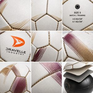 Ballon de football cousu main de qualité supérieure à 32 panneaux, taille 5, en cuir PU, pour matchs et entraînements, avec logo personnalisé, fabricant - Product Image 4