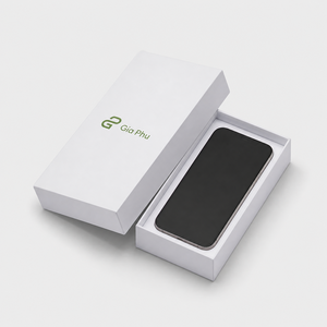 Factory Price Eco-Friendly Glossy Laminated Durable Rigid Lid Base Recycled Materials Universal Cell Phone Case Retail Box - Product Image 1