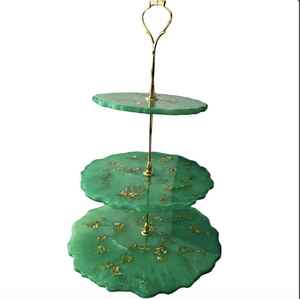 Soporte para Postres de Resina Ecológica de Primera Calidad, Resistente al Calor, Reutilizable, Exhibidor de Pasteles, Diseño Artesanal de Panadería por Lodi Impex - Product Image 2