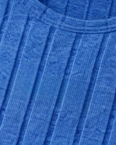 Ensemble décontracté deux pièces pour femme : débardeur court côtelé et short à cordon de serrage, bleu roi – Vente en gros personnalisée OEM - Product Image 6