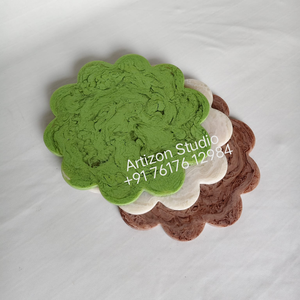 แผ่นเรซิ่นทำมือสำหรับวางเทียนตกแต่งโต๊ะ - Product Image 3