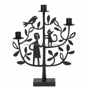 Centre de table décoratif en forme de chat dans un arbre, porte-bougie pour la décoration intérieure, vente en gros, exportateur - Product Image 4