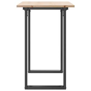 Table à manger en bois massif de pin et acier avec structure en O 39,4"x19,7"x29,5" - Product Image 5