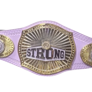 Custom Strong Championship Belt Pink Leather Premium Gold Plated Wrestling Titles - Product Image 5