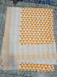 <b>Indian</b> Cotton Handmade Kantha Stitch Bedcover Manufacturer and Exporter Producing Reversible <b>Quilts</b> for Bulk International Buyer - Product Image 2