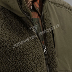 Outdoor Hunting 100% Micro Fleece Fabric Harkila Hunting Vest With Zipper Closing Gilet With Multi Pockets Travel Vest - Product Image 6