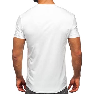 Camisetas de Manga Corta con Cuello Redondo para Hombre, 100% Algodón, Tallas Grandes, Diseño OEM al por Mayor, Diseño ODM, Último Diseño 2026 - Product Image 3