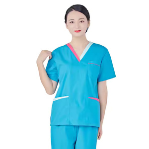 Uniformes Médicos Unisex de Diseño Brillante 2025, Uniformes de Salón de Belleza, Accesorios para Enfermeras, Poliéster y Algodón para el Trabajo - Product Image 5