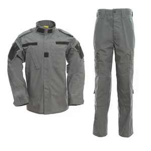 Uniforme de sécurité unisexe ACU, chemise à manches courtes noire, pantalon, veste, style sans couture, polyester et coton, toutes saisons - Product Image 5