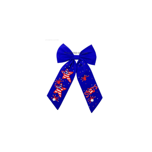 Lazo con Cuentas del 4 de Julio, Lazo Patriótico Hecho a Mano, Lazo con Cuentas de Estados Unidos, Accesorio con Cuentas de Bandera Americana, Lazo para el Cabello con Cuentas, Lazo Hecho a Mano de Primera Calidad - Product Image 5