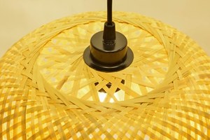 Lámpara colgante moderna de bambú para el hogar, hotel, restaurante, sombra decorativa colgante para candelabros y luces colgantes - Product Image 4