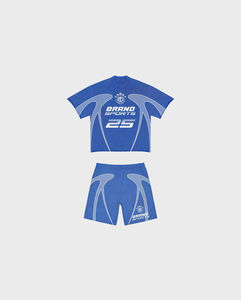 Ensemble deux pièces imprimé écologique 2026 |   T-shirt et short légers d'été |   Vêtements de sport grande taille pour l'automne - Product Image 3
